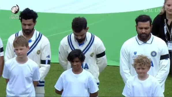 WTC Final 2023: Teams observe minute's silence, India wear black armbands for Odisha train accident victims