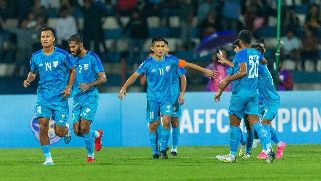SAFF Championship 2023: Sunil Chhetri nets hat-trick as dominant India clinch 4-0 win over Pakistan SAFF Championship 2023: Sunil Chhetri nets hat-trick as dominant India clinch 4-0 win over Pakistan