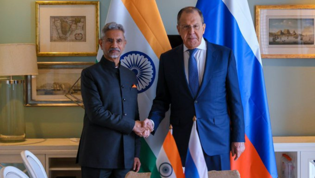 EAM Jaishankar meets Russian counterpart Sergey Lavrov during BRICS summit EAM Jaishankar meets Russian counterpart Sergey Lavrov during BRICS summit