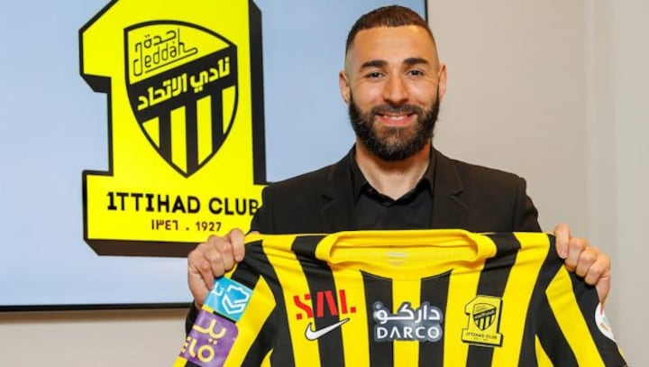 Karim Benzema joins Saudi Arabia club Al-Ittihad on a three-year contract