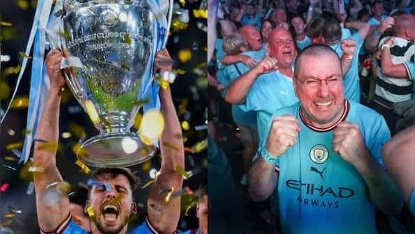Watch: Manchester City players, fans celebrate maiden Champions League title win