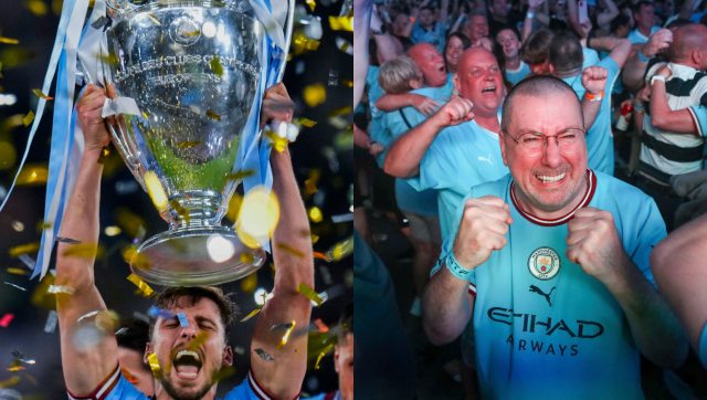 Watch: Manchester City players, fans celebrate maiden Champions League title win Watch: Manchester City players, fans celebrate maiden Champions League title win