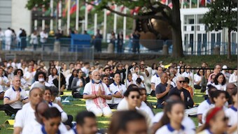 PM Modi shares memorable highlights from Yoga Day program at UN HQ in New York | WATCH