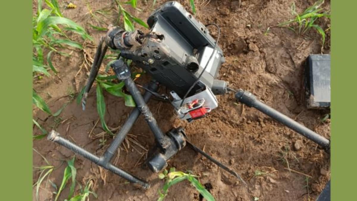 WATCH: BSF recovers Pakistani drone, a Quadcopter DJI Matrice 300 RTK series model, in Punjab's Amritsar