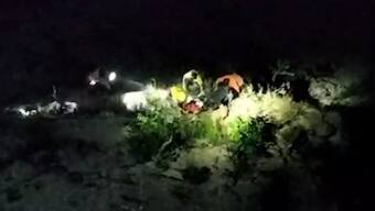 WATCH: Biker falls into 200-meter-deep gorge in Uttarakhand's Rudraprayag, rescued