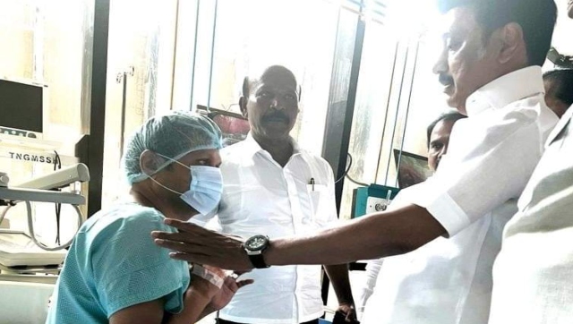Stalin meets Senthil Balaji in hospital, says DMK will not be cowed down by BJP's intimidation Stalin meets Senthil Balaji in hospital, says DMK will not be cowed down by BJP's intimidation