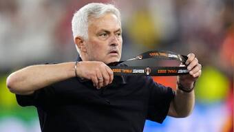 Watch: Jose Mourinho throws his runners-up medal into the crowd after Roma's loss in Europa League final