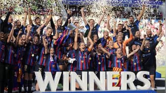 UEFA Women's Champions League: Barcelona stage stunning comeback to win title against Wolfsburg