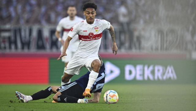 Enzo Millot double helps keep Stuttgart in Bundesliga Enzo Millot double helps keep Stuttgart in Bundesliga