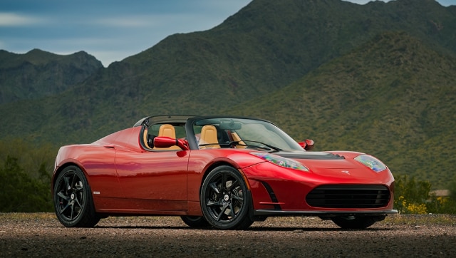 First on sale tesla roadster