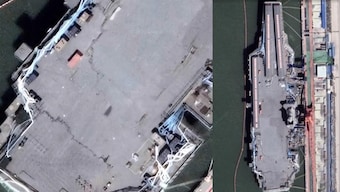 WATCH Chink in China's Armour: Flagship aircraft carrier develops two mammoth fractures on flight deck