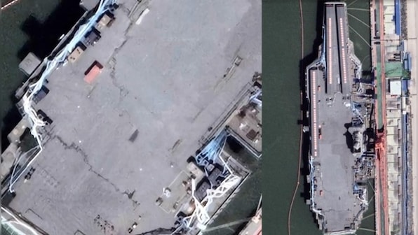 WATCH Chink in China's Armour: Flagship aircraft carrier develops two mammoth fractures on flight deck