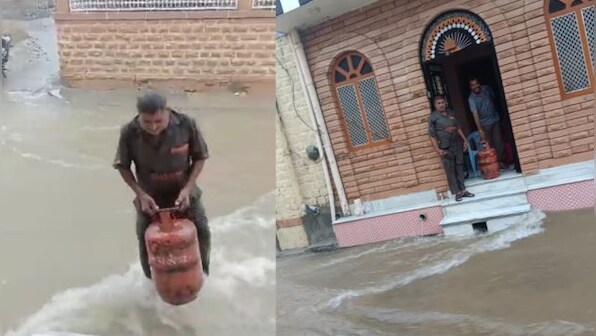 Man keeps up gas cylinder deliveries during Cyclone Biparjoy; gets praise from Minister Hardeep Singh Puri