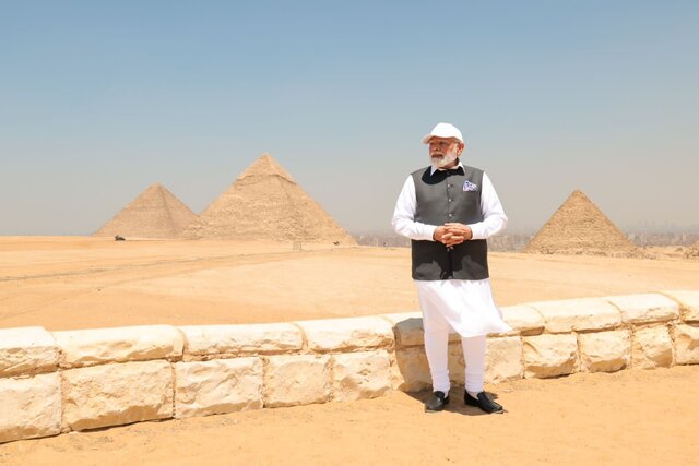 PM Modi takes a tour of Egypt's iconic Pyramids built by ancient Pharaohs PM Modi takes a tour of Egypt's iconic Pyramids built by ancient Pharaohs