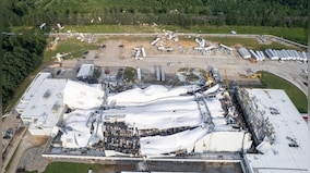 WATCH: Pfizer plant in North Carolina damaged by Tornado