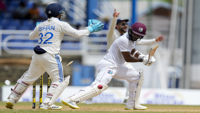 India vs West Indies: R Ashwin rattles Kraigg Brathwaite with unplayable delivery; Watch India vs West Indies: R Ashwin rattles Kraigg Brathwaite with unplayable delivery; Watch