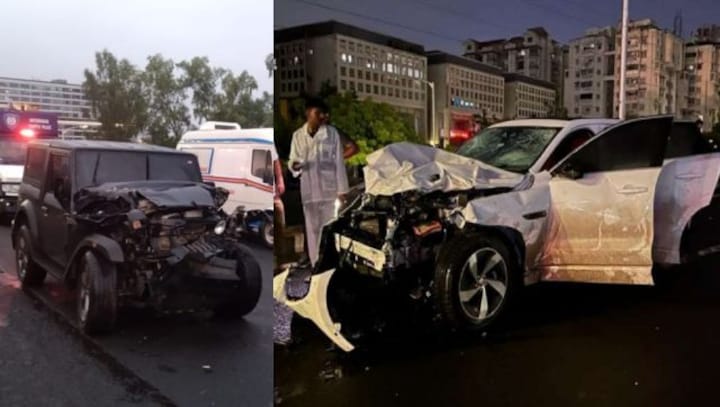 9 dead as speeding Jaguar rams into crowd rescuing victims of Thar-dumper collision on Ahmedabad ISKCON flyover