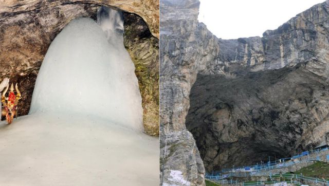 Bad weather forces suspension of Amarnath Yatra; pilgrims stopped from moving towards holy cave shrine Bad weather forces suspension of Amarnath Yatra; pilgrims stopped from moving towards holy cave shrine