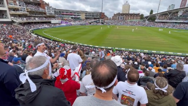 Ashes 2023: Barmy Army members don headbands as a tribute for retiring Stuart Broad; Watch video Ashes 2023: Barmy Army members don headbands as a tribute for retiring Stuart Broad; Watch video