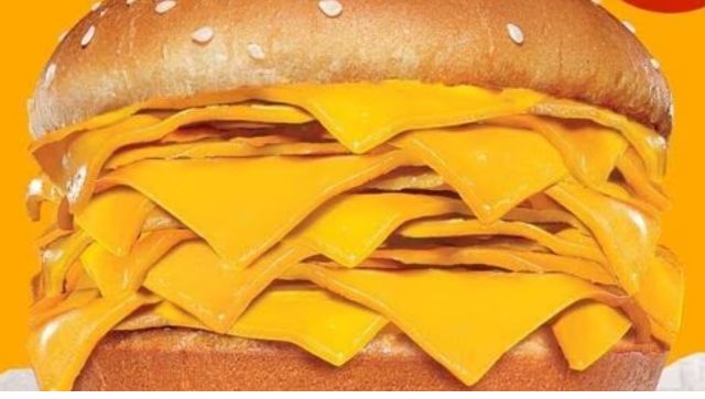 Burger King Thailand unveils 'Real Cheese Burger' with 20 cheese slices and no meat, internet unimpressed Burger King Thailand unveils 'Real Cheese Burger' with 20 cheese slices and no meat, internet unimpressed
