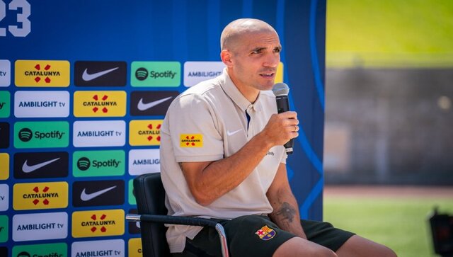 Barcelona introduce new signing Oriol Romeu to fill midfield void Barcelona introduce new signing Oriol Romeu to fill midfield void