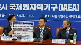 South Korean lawmakers berate IAEA chief over Japanese plans to release treated Fukushima wastewater