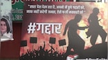 WATCH: 'Gaddar' posters emerge for Ajit Pawar, Praful Patel as Sharad Pawar in Delhi for NCP national executive meet
