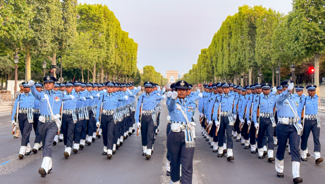 WATCH: IAF contingent practices marching drills in Paris ahead of Bastille Day 2023 WATCH: IAF contingent practices marching drills in Paris ahead of Bastille Day 2023