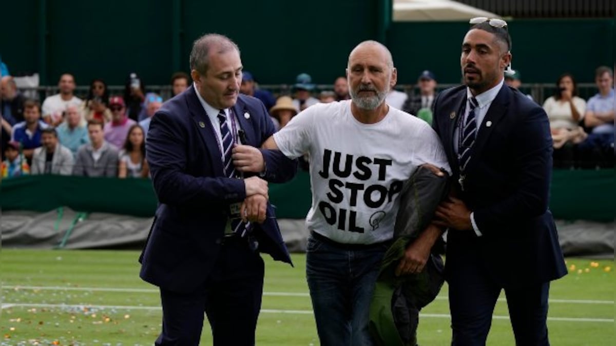 Wimbledon 2023: 'Just Stop Oil' protestors disrupt play on Court 18, get arrested