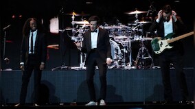 Malaysia halts music festival after same-sex kiss by UK band The 1975
