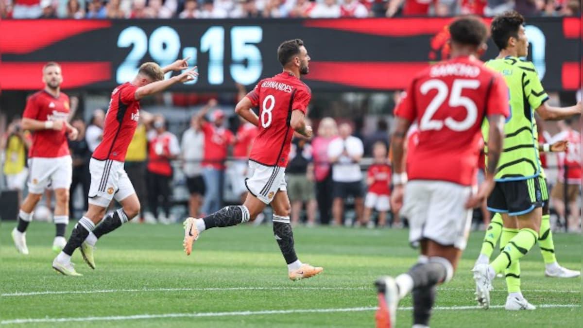 Fernandes, Sancho on target as United hand Arsenal 2-0 loss in friendly; Chelsea defeat 10-man Brighton