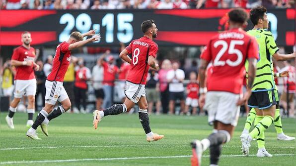 Fernandes, Sancho on target as United hand Arsenal 2-0 loss in friendly; Chelsea defeat 10-man Brighton