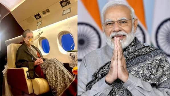 PM Modi walks up to Congress' Sonia Gandhi in Parliament, inquires about her health