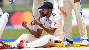 Watch: Mohammed Siraj grabs blinder to dismiss Jermaine Blackwood on Day 1 of first India-West Indies Test
