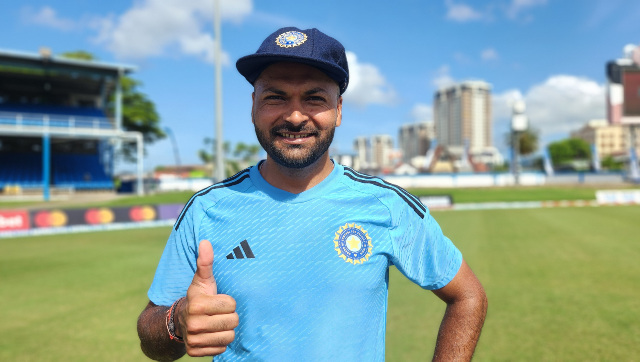 India vs West Indies: Mukesh Kumar makes international debut in 2nd Test after replacing Shardul Thakur India vs West Indies: Mukesh Kumar makes international debut in 2nd Test after replacing Shardul Thakur