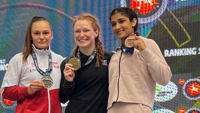 Sangeeta Phogat beats local favourite Viktoria Borsos to win bronze in Budapest Ranking Series Sangeeta Phogat beats local favourite Viktoria Borsos to win bronze in Budapest Ranking Series