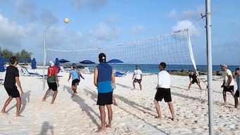 Watch: Team India reaches Barbados, enjoys beach volleyball day out
