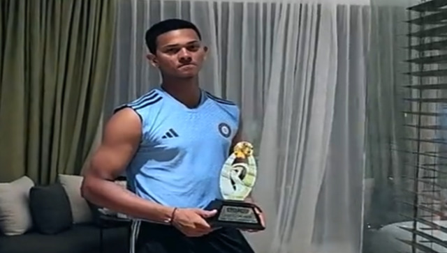 Watch: Emotional Yashasvi Jaiswal recollects long journey as he celebrates Player of the Match award Watch: Emotional Yashasvi Jaiswal recollects long journey as he celebrates Player of the Match award