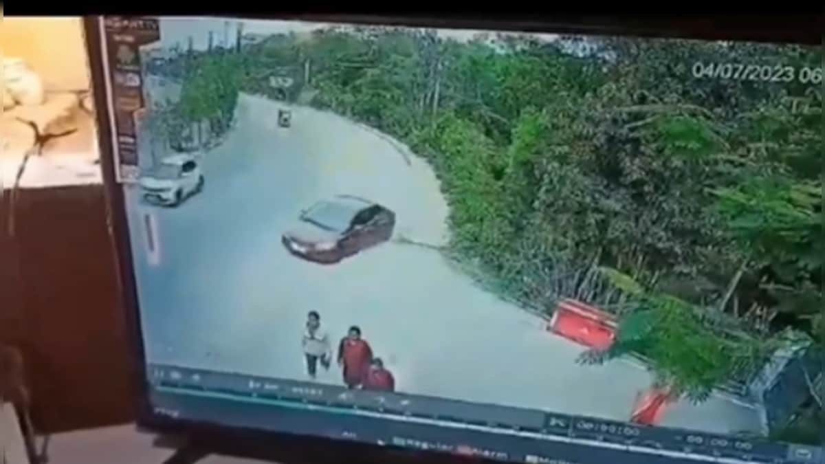 WATCH: Speeding car crushes child, 2 women as it loses control on busy Hyderabad road – Firstpost