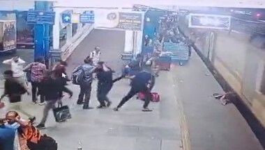On camera: Passenger slips while boarding moving train, here's what happened next