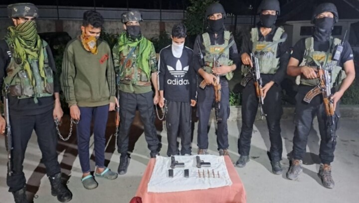 Two terrorists linked to LeT arrested in J&K, arms recovered