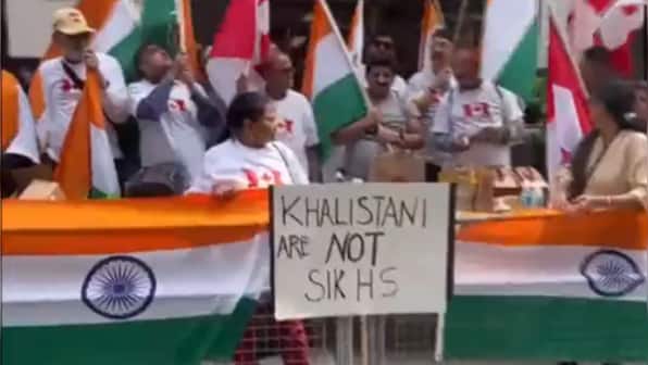'Khalistanis are not Sikhs': Pro and Anti Khalistan protesters face off in Toronto, Watch video
