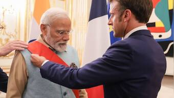 Modi becomes first Indian PM to be conferred with France's highest civilian award Grand Cross of the Legion of Honour