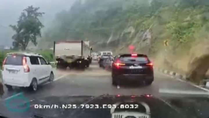 WATCH: Giant rocks crush cars after landslide in Nagaland's 'pakala pahar', two dead