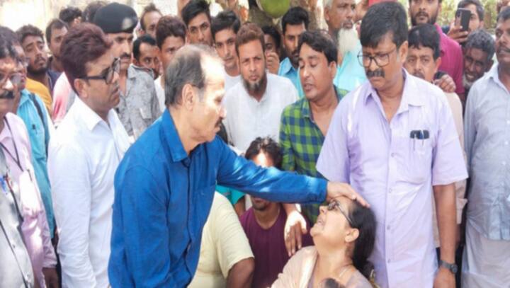 West Bengal: Adhir Ranjan Chowdhury meets family of victim of Panchayat poll violence, slams TMC