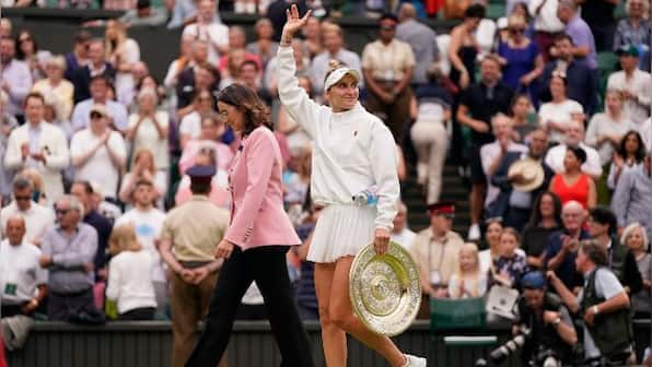 Unseeded Marketa Vondrousova stuns Ons Jabeur to win Wimbledon title