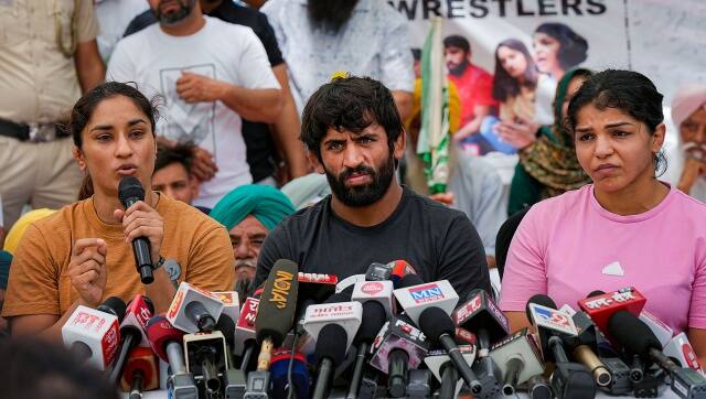 Wrestlers' protest
