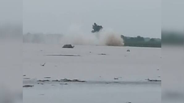 WATCH: Indian oil's gas pipeline explodes in river Yamuna in Uttar Pradesh, video goes viral
