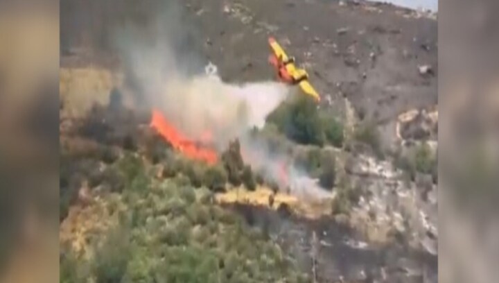 WATCH: Firefighting plane crashes in Greece, both pilots dead