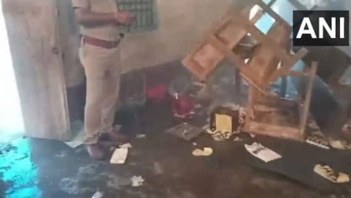 West Bengal Panchayat Polls: Polling booth vandalised, ballot papers set on fire in Coochbehar West Bengal Panchayat Polls: Polling booth vandalised, ballot papers set on fire in Coochbehar